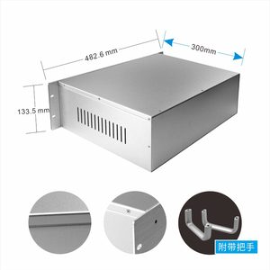 1U 19-Zoll-Rack-Servergehäuse für die Rack montage Gehäuse für elektronische Komponenten Cloud Computing ITX-Platine Aluminium-Panel-kompatibles Gehäuse - Product Image 3