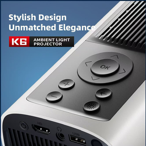 LONNST K6 Mini Portable Smart Projector Wi-Fi Touch Control 1080P Android 13 <strong>Operating</strong> <strong>System</strong> for Home Theater <strong>Use</strong> - Product Image 2