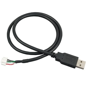 Enchufe Arnés de cableado de la computadora 5 pines JST a montaje de cable USB Cable DE DATOS Cobre PVC Venta al por mayor Dupont 2,54mm UL Stock Trenza 100PCs