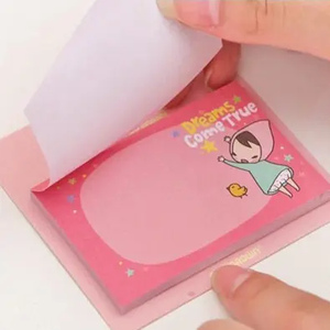 Bloc de notas reutilizable de diseño personalizado Bloc de notas bonitas Kawaii Papelería Notas adhesivas - Product Image 1