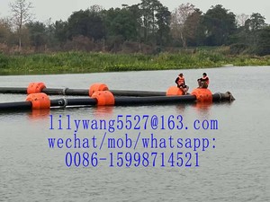 UHMWPE疏浚管，带浮子连接橡胶软管和挖泥船 - Product Image 6