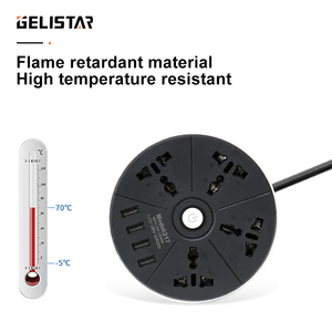 Toma de corriente Universal, estándar, redonda, 4 vías, con 4 puertos USB - Product Image 3