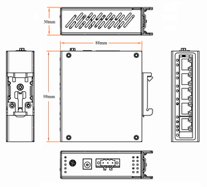 Onv Hot Bán 5 cổng nhanh chóng công nghiệp Ethernet chuyển đổi không được quản lý mạng chuyển đổi công nghiệp - Product Image 6