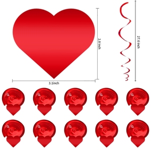 Özel asılı kalp Swirls benim bayrak aşk kalp <span class=keywords><strong>XOXO</strong></span> perde kağıt Pom poms düğün sevgililer günü için ev oda duvar dekoru
