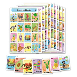 Özelleştirilmiş kart oyunu Loteria meksika Bingo özel Loteria oyun kartı seti - Product Image 1