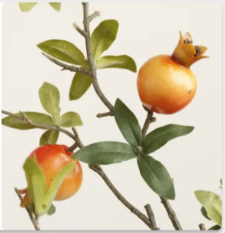 Realistische Kunstmatige Fruit Granaatappel Prop Decoratieve Plant Tak Bloem Bessen Decor