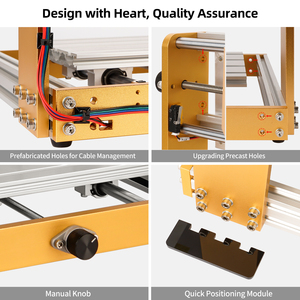 Potente Motor de husillo CNC Router 3018 Pro Max 500W con cabezal láser de 5,5 W 10W para diseños de metal intrincados - Product Image 4