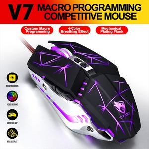 Promotion V7 kabel gebundene Ladegerät Maus Premium rutsch feste Mini-Computer-Gaming-Maus mit Programmierung - Product Image 3