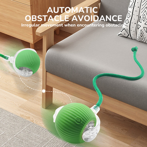 Lujosa Bola de juguete de lujo para gatos, movimiento automático, Rodante, Estrella mágica con purpurina, hierba gatera para gatos, juguete de movimiento interactivo para mascotas caminando - Product Image 4