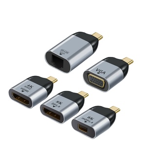 通用串行总线C型至高清多媒体接口VGA母适配器8k型至迷你通用串行总线C至通用串行总线1.4 rj4 5千兆位以太网，适用于Iphne 17 16苹果笔记本三星 - Product Image 1
