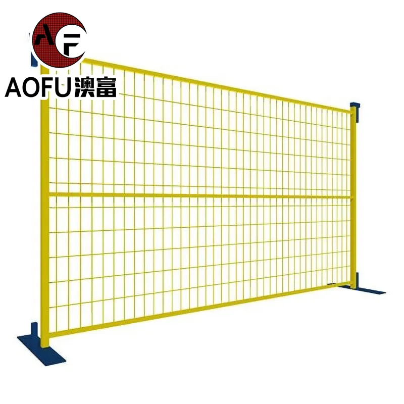 Şantiye güvenliği için kanada geçici çit Metal çit kapısı satılık geçici köpek çit panelleri kullanılır
