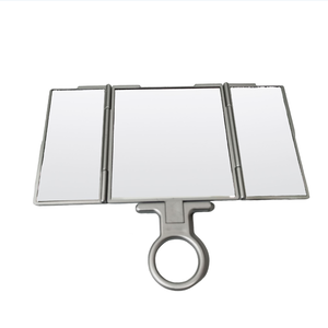 Foldable Three-Sided Square Cosmetic Table Mirror Makeup Vanity Dressing Desk Mirror for Enhanced <strong>Reflection</strong> - Product Image 2