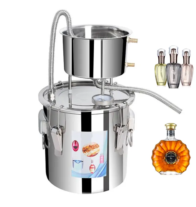 Edelstahl-Alkohol brenner mit Pump Water Wine Brandy Brewing Kit/Whisky-Destillation anlage