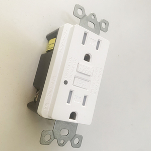 GFCI出口20安培耐候防篡改自测插座铜夹白色 - Product Image 3