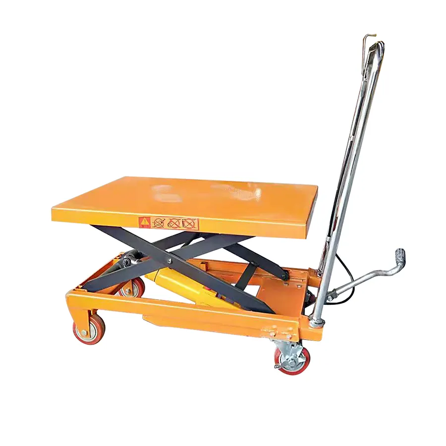 Custom Design Double Scissor Manual Hydraulic Lift Table for Sustainable Electric Car Lift for Building Material Industries