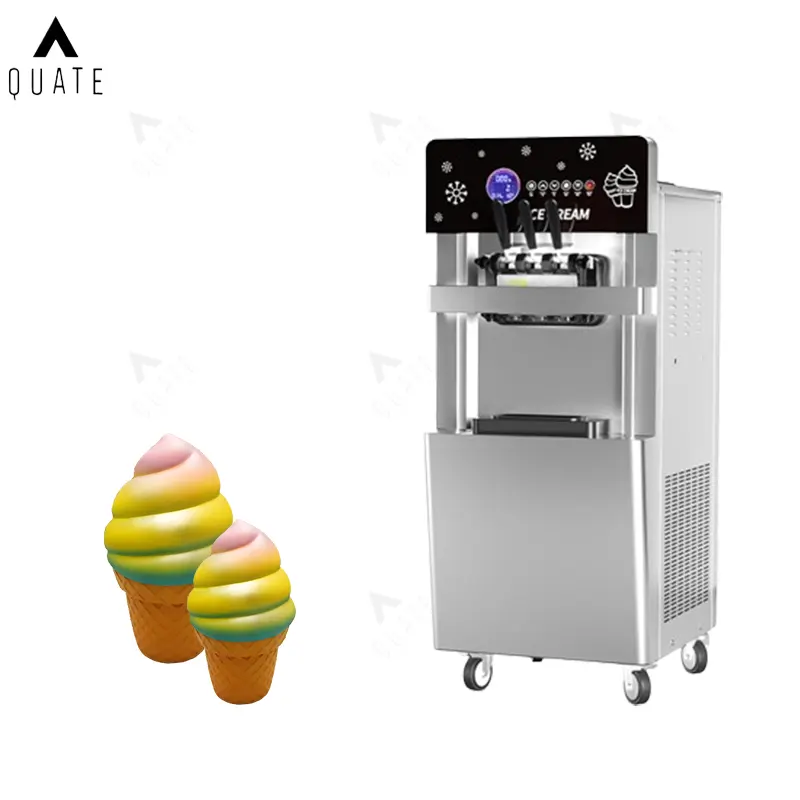 アイスクリーム製造機商業用ホットセールソフトアイスクリーム製造用3フレーバーマシン