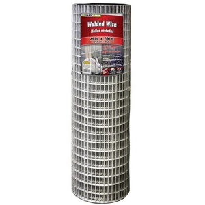 Rollo de malla de alambre de construcción galvanizado en caliente 1/2x1 1x1 Malla de alambre de hierro con orificio cuadrado para uso en exteriores Malla de alambre soldada