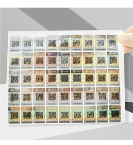 Silver Gold <strong>Color</strong> 2D 3D Custom QR <strong>Code</strong> Hologram Label Printing Hologram Sticker Printer - Product Image 2