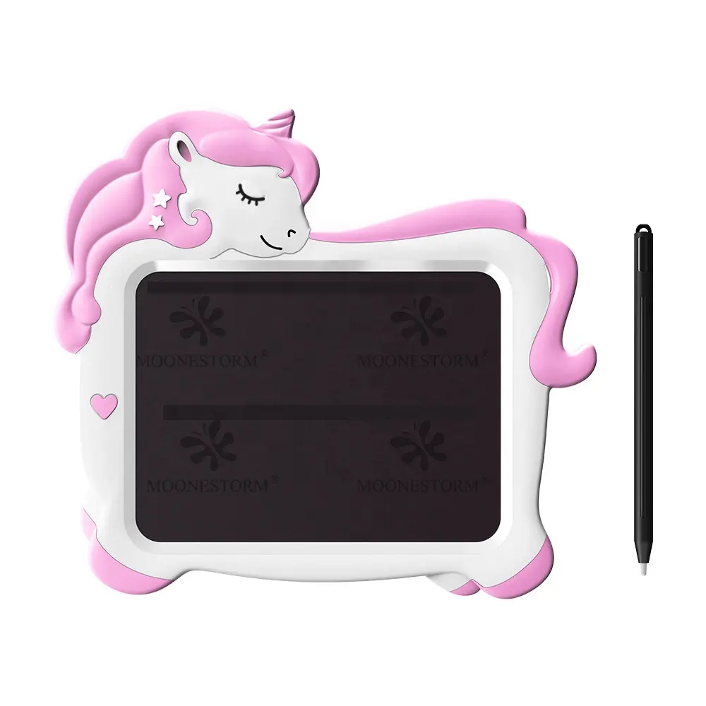 Cartoon Unicorn Toy for Preschool Kids Drawing Tablet Erasable LCD Writing Tablet 10 Inch