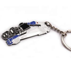 Hình Dạng Tùy Chỉnh 3D Infill Màu Crane Hoist Errick Máy Xúc Kim Loại Kẽm Hợp Kim Keychain - Product Image 2