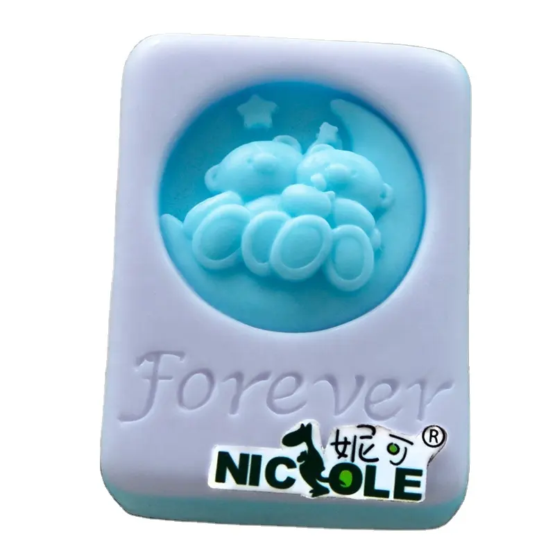 China Zibo Nicole-moldes de jabón rectangulares, nuevos moldes de silicona de goma, molde de jabón hecho a mano