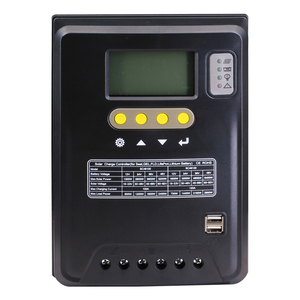 Контроллер солнечной батареи 12v 24v 48v 60A 80A 100A 120A с ЖК-дисплеем, контроллер солнечной системы питания PWM Mppt Контроллер заряда