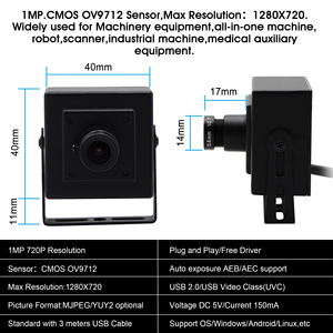 ELP HD 720P USB <strong>Camera</strong> CMOS 1280x720 30fps Video <strong>Camera</strong> for PC <strong>Raspberry</strong> <strong>Pi</strong>,1MP USB Webcam with 3.6mm Lens for Kiosk ATM Machine - Product Image 4