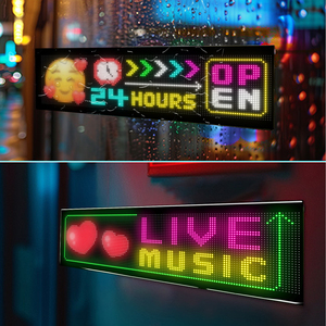 12832 Flexibles LED-Matrix-Panel Programmier bares LED-Zeichen USB-App Steuerbarer weicher LED-Bildschirm Digital für den Einzelhandel im Innen-und Außenbereich - Product Image 4