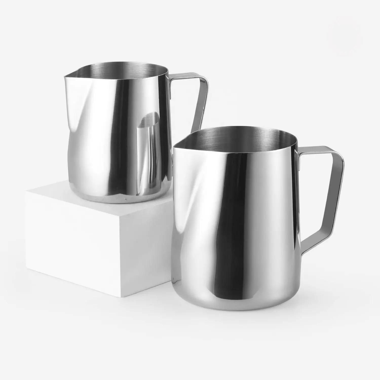 Amazon Kustom Susu Buih Pitcher Barista Espresso Kendi Uap Stainless Steel Kopi Pembuat Latte Cup 100Ml 150Ml 200Ml