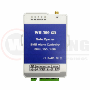 WH-300 GSM 3G 4g蜂窝RTU短信遥控器报警系统，带2个数字输入应用程序控制，用于自动化监控 - Product Image 2