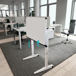 Modern Pneumatic <strong>Simple</strong> <strong>Computer</strong> <strong>Desk</strong> Frame Stand-up Office Furniture Space Saving Mobile Height Adjustable <strong>Desk</strong> Tilt Desktop - Product Image 1