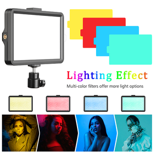 Precio de fábrica Cámara Luz 8W Panel de luz LED de cuatro colores y 2M Kit de brazo de cámara aérea Luz de relleno de disparo en vivo - Product Image 4