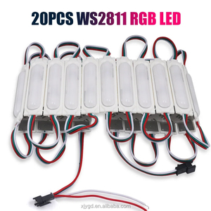 แถบไฟ LED RGB สีฝัน DC12V กันน้ำ IP65 SMD 5050พร้อมโมดูล LED 3ดวง20ดวงสำหรับการตกแต่งและการโฆษณาที่สวยงาม - Product Image 5