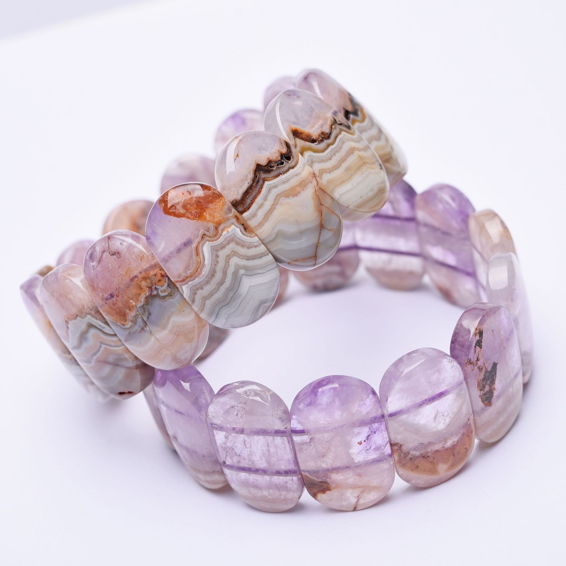 Amethyst agate rounded square