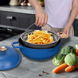 <span class=keywords><strong>Lecruset</strong></span> đồ nấu nướng, Tefal <span class=keywords><strong>Cookware</strong></span> Set, <span class=keywords><strong>Cookware</strong></span> bộ phận, nhôm chậu bộ, Frying gốm Chảo Set, PAN với có thể tháo rời xử lý - Product Image 6
