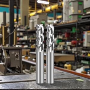 CNC kesme aletleri Aluminum 3F kaplamasız karbür köşe yarıçapı frezeler freze kesicisi ODM alüminyum için özelleştirilmiş - Product Image 3