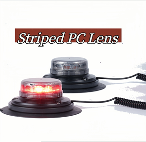 ไฟสัญญาณฉุกเฉิน LED 10ฟังก์ชันฐานแม่เหล็กที่แข็งแรงตัวดูดขนาดใหญ่สีแดง - Product Image 4