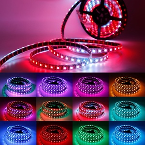 Programlanabilir piksel RGB LED şerit WS2812 RGBIC 12V 24V LED ışık Bar lineer aydınlatma - Product Image 5
