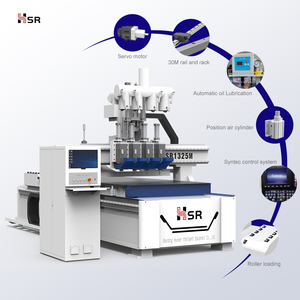 Hausser Competitive Price <strong>Multi</strong> Heads Woodworking <strong>Cnc</strong> <strong>Router</strong> Machine Four Working Procedure <strong>Cnc</strong> <strong>Router</strong> Machine - Product Image 1