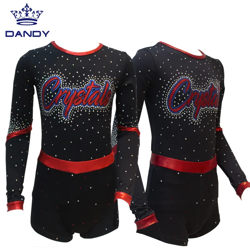 Uniforme de atletismo de animadora de escuela secundaria, Top corto y faldas personalizadas, disfraces de animadora sexy para niños