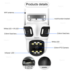 Icsee 8MP กล้องรักษาความปลอดภัยกลางแจ้งแบบ3หน้าจอ4K กล้องเครือข่าย Wi-Fi กล้องรักษาความปลอดภัยภายในบ้าน - Product Image 4