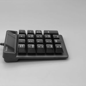 Teclado numérico portátil de 19 teclas con cable, Mini teclado numérico externo delgado para contabilidad financiera, teclados de escritorio para portátiles compatibles