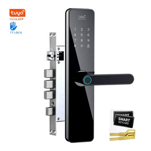 Elektronik anahtar parmak izi nfc kart kapı kilidi tuya smartsteps dijital güvenlik 6068 gömme addon akıllı kilitler - Product Image 1