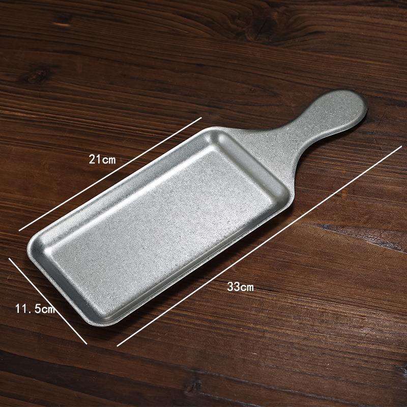 20x11.5cm Korean-style handle multi-purpose plate (retro style)