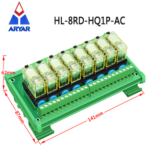 8 Channels AC <strong>Input</strong> <strong>Relay</strong> Module AC 110V or 220V Slim DIN Rail Mount 12Amp SPDT Power <strong>Relay</strong> Interface Module - Product Image 2