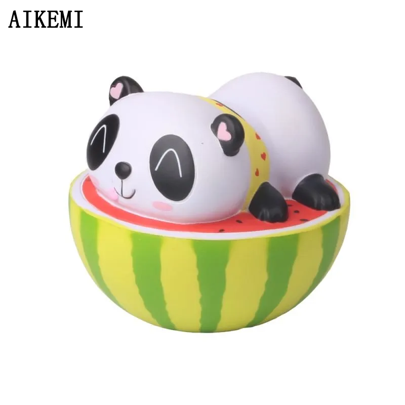 Squishy juguetes buen precio al por mayor de animales de peluche de juguete lento juguetes 1 PCS lindo logotipo personalizado Squishy Panda 1 pc/bolso del opp