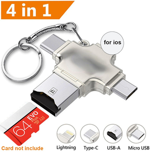 微卡适配器USB 3.0微标清至USB读卡器OTG闪电式适配器4合1 TF sd卡读卡器 - Product Image 2