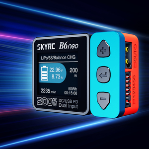 Skyrc b6neo b6 מטען ניאו חכם 200w pd 80w 10a מטען איזון סוללה ליפו