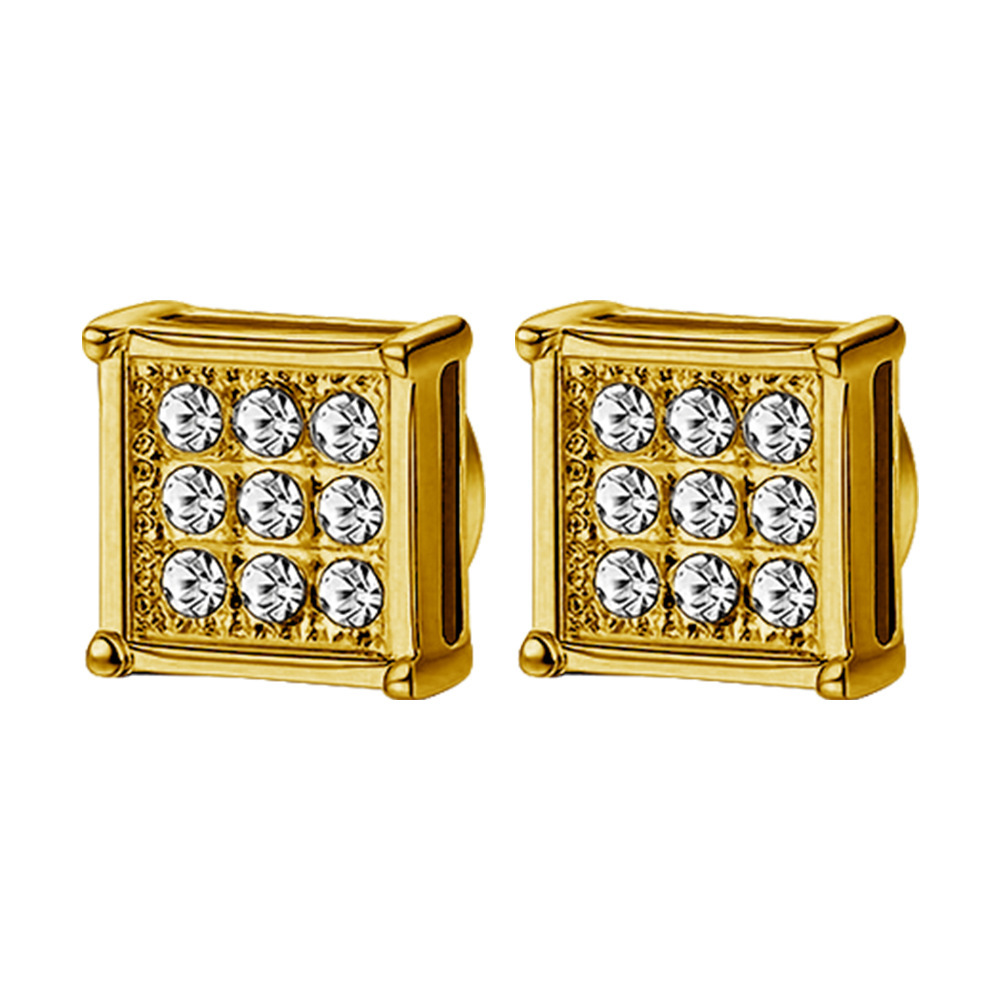 7mm Slim Round Zirconia/Gold