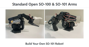 Стандартный открытый так 100 101 рычаг SO-ARM100 сервопривода Feetech STS3215, сервопривод 7,4 В, 1/147 механизм, ведущая рука 7,4 В, SO101, обнимает лицо